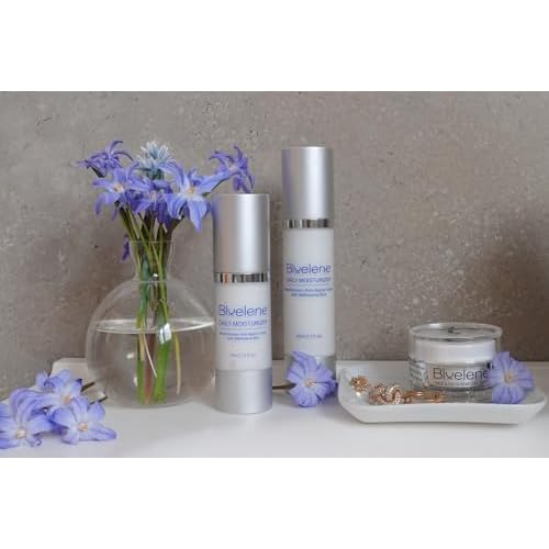 Bluelene Anti Aging Daily Moisturizer, Revolutionary Anti Wrinkle Face Cream with Methylene Blue (50ml) (1.7 Fl Oz). Suitable for Sensitive Skin.