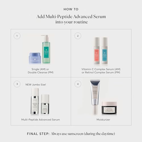 Naturium Multi-Peptide Advanced Serum Jumbo, Firming & Smoothing Face Serum for Fine Lines & Wrinkles with Advanced Multi-Peptide Blend, 2 oz