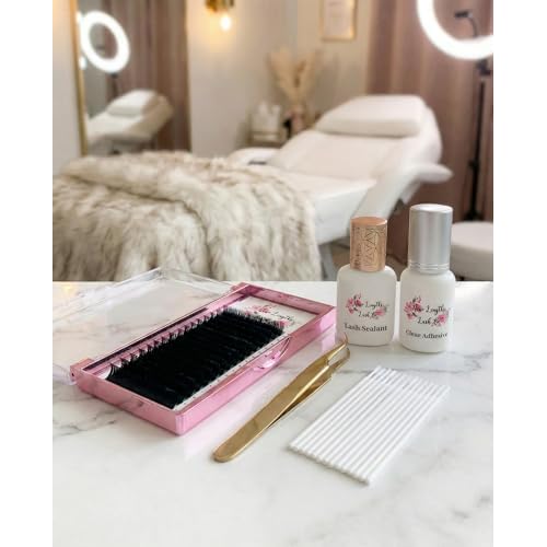 Clear Eyelash Extension Adhesive ? 1 Sec Dry Time, Low Fume, Latex-Free Transparent Lash Glue for Sensitive Clients ? Classic & Volume ? 6?8 Week Retention ? Professional Use ? 5ml