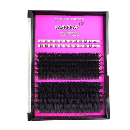 DIY Volume Lash Clusters + Bottom Lashes 12-25mm Longest Thickest Eyelash Clusters 150D D curl Indivual Lashes Cluster Kit Wispy Cluster Spikes
