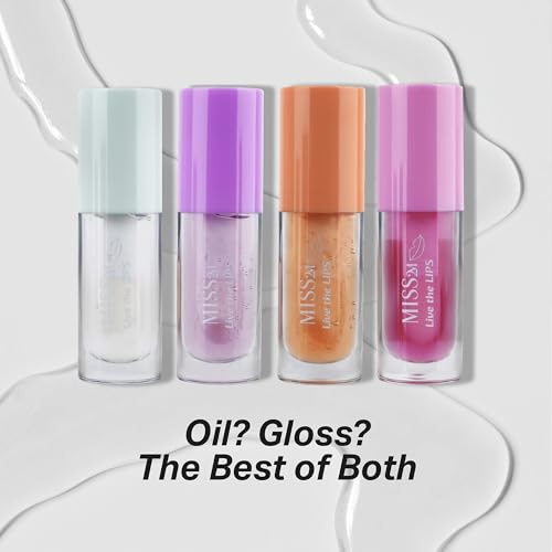 Hydrating Clear Lip Gloss with Nourishing, Non-Sticky Jojoba Oil Natural Lip Plumper Gloss: 03 Vanilla, 0.14 Fl Oz