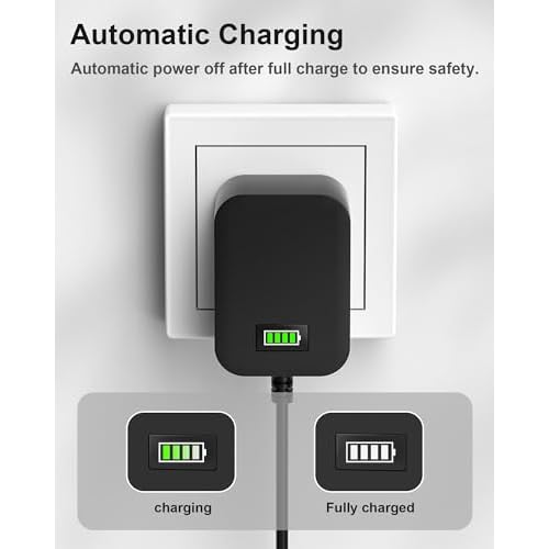 2V Charger for Wahl Shaver Shaper - Auto Power Off & Charging Display 2V Power Cord for Wahl Trimmer 8061, 8163, 8786-1001, 7367, 7357, 7029, 7060, 4000, 5-Star Series for Whal Clipper Power Cord