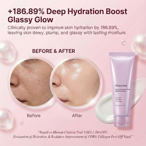 Collagen Wrapping Mask with Salmon PDRN, Fast & Intensive Glass Skin Firming Care, Boosts Elasticity & Reduces Sagging, Korean Skincare (+ Free Jelly Brush Included), 75ml/2.53 fl oz