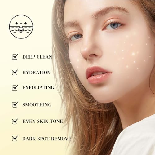 Kojic Acid Cleansing Turmeric Pads: Individually Wrapped Makeup Remover Face Pads, Travel Essentials for Women 30Packs(60Pads)