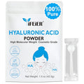 Hyaluronic Acid Powder | High Molecular Weight Hyaluronic Acid Serum Powder | 1.5oz(42.5g) Cosmetics Grade | Sodium Hyaluronate | LMW HMW HA ingredient to make gel for DIY Serums