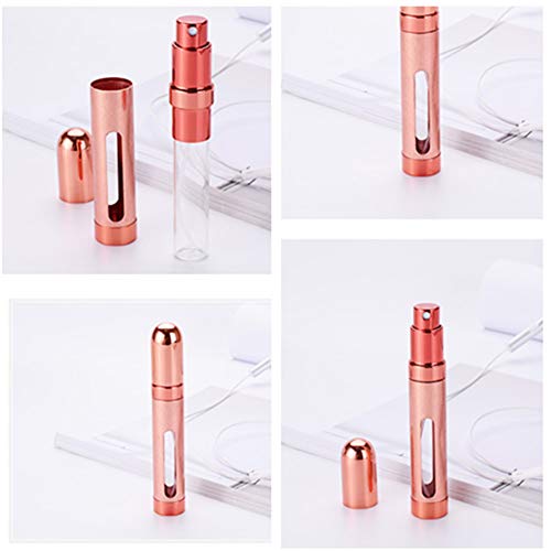 12ML 6 Colors Portable Mini Travel Perfume Bottle Atomizer Refillable Empty Spray Bottle for Women & Men Spray Scent Aftershave