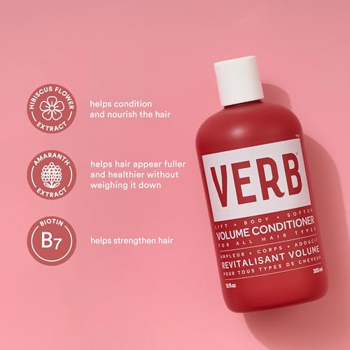 VERB Volume Conditioner - Softens, Detangles + Lifts Flat Hair- Sulfate, Paraben and Gluten Free