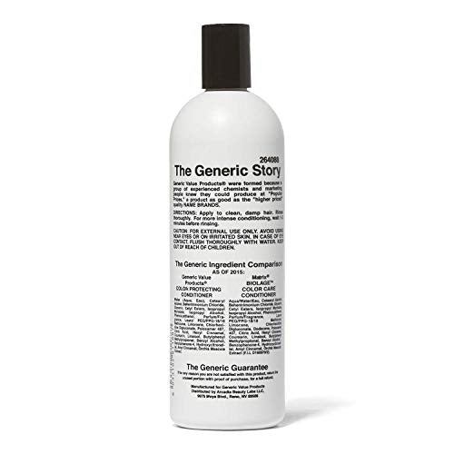 Generic Value Products Color Protecting Conditioner, Adds Shine, Leaves Hair Manageable, Seals the Cuticle to Lock in Color, Preserves Hair¡¯s Vibrancy, 16 Oz