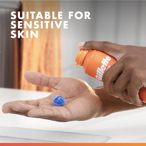 Gillette Fusion5 Ultra Sensitive Shave Gel, 7oz, Pack of 6