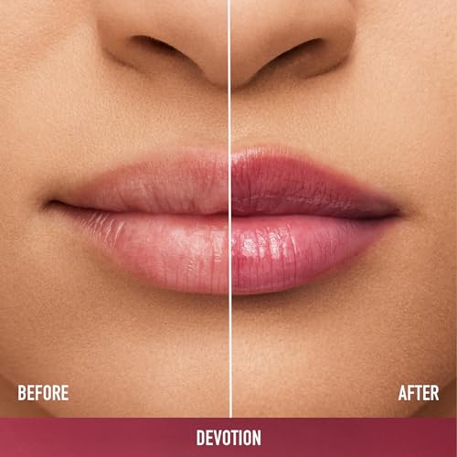 bareMinerals Dewy Lip Gloss-Balm, Hydrating Lip Gloss + Tinted Lip Balm Hybrid, Shine Finish + 24HR Hydration, For Soft + Smooth Lips, Non-Sticky, Vegan
