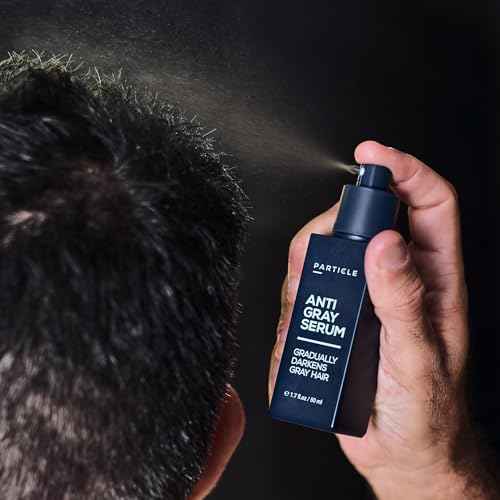 Particle Anti-Gray Serum for Men ? Gradually Reduces Gray Hair on Head & Beard Without Dye ? Natural Gray Reduction with Silverfree¢â, Vitamin A, Melitane & Allantoin ? Peroxide & Ammonia Free