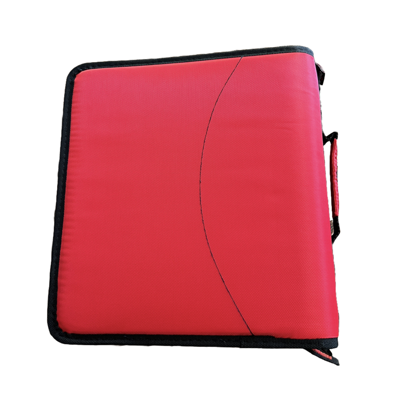 2-in-1 Zipper Binder with Handle & Shoulder Strap, Organizer for Documents & School Supplies
