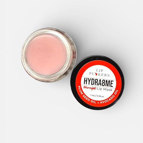 Hydra8me Overnight Lip Mask, Hydrating Treatment with Natural Oils, 7ml/.24oz