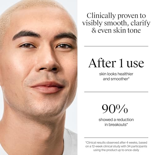 Neutrogena Evenly Clear Acne Exfoliant with Salicylic Acid & Mandelic Acid, Multi-Acid Face Exfoliating Treatment Serum Visibly Fade the look of Post-Acne Marks for A Smooth, Even Skin Tone, 1 fl. oz
