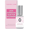 Beginner Non Shake Extra Strong Eyelash Extension Glue iLevel Lab 0.17fl.oz / 5ml. 3-4 Sec Drying Time/Retention 4 Weeks/Black Adhesive/Professional Supplies for New Lash Tech Artists