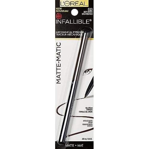 L'Oreal Paris Infallible Matte-Matic Mechanical Eyeliner, Deep Brown, 0.01 oz.