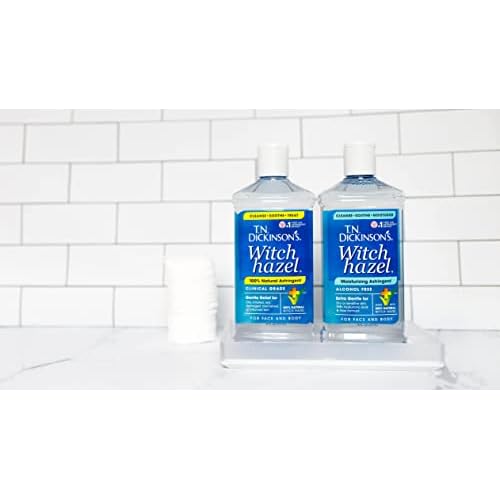 T.N. Dickinson's Witch Hazel Alcohol Free Moisturizing Astringent | 100% Natural Witch Hazel | Calms,Nourishes,Hydrates Skin-| for Face & Body-| 16 Fl Oz,(Pack of 2)