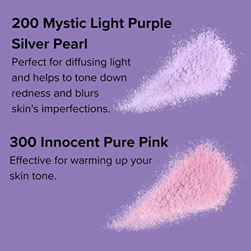 ANNA SUI Loose Face Powder - Refill Only - Blurring effect and Brightening, Covering of Large Pores - Flowless Soft Focus Finish - 200 - Purple - 0.59 oz