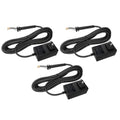 Replacement Cords Compatible with Andis Excel SMC Clippers - 12ft Long, Black (3 Packs)