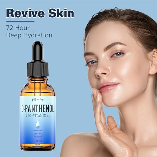 D-Panthenol Liquid (1oz, 30g), Concentrate Pro-vitamin B5 Raw Active Ingredient for Skin Hydration, Cosmetic Grade Dexpanthenol for DIY Face, Hair, Nails and Skincare Serum, Moisture Cream