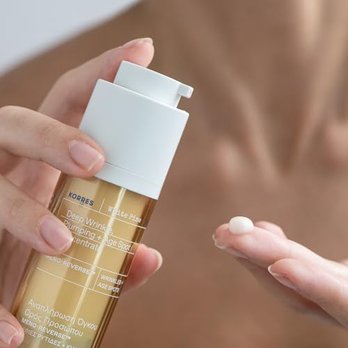 KORRES White Pine Meno-Reverse Deep Wrinkle & Age Spot Serum, Daily Post-Menopausal Serum with White Pine Extract, Peptide Blend & Greek Yoghurt Proteins, 1.0 fl oz