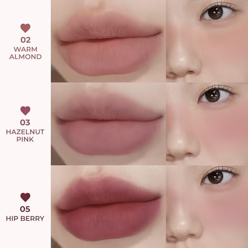 COLORGRAM NUDE BLUR JAM 04 JUJUBE BRICK | Pudding Pot Lip & Cheek Tint with Whipped Mousse Texture | Velvet Matte Finish, Featherlight Blur Tint | Multi-Use Korean Makeup