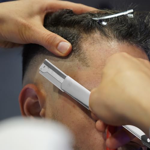 Professional Manual Razor Barber Supplies Beard Shaver Mens Straight Edge Razor for Shaving for Face Scalp Old Fashioned Manual Shaver Men Safe Barber, Black
