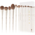 BEILI 15-Piece Makeup Brush Set, Premium Synthetic Bristles, Foundation Powder Contour Blush Concealer Eye & Blending Brushes, Elegant Full Face Collection