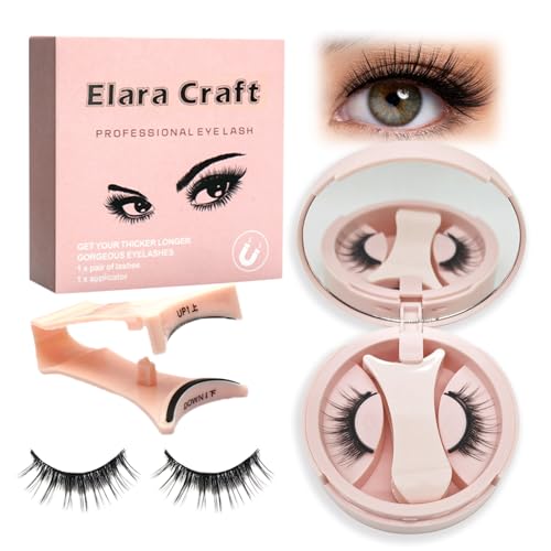 Magnetic Eyelashes With Applicator,No Glue Needed Soft Lashes Kit,Reusable Magnetic Eyelashes Natural Look(L02)