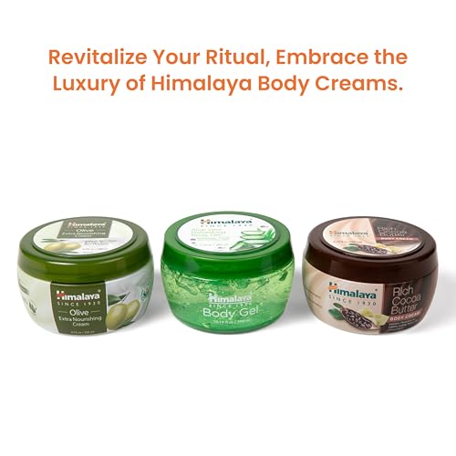 Himalaya Olive Extra Nourishing Cream, with Olive Oil, Almond Oil, Vitamin E & Rice Bran for Deep Nourishment and Body Moisture, 6.76 fl oz (200 ml)