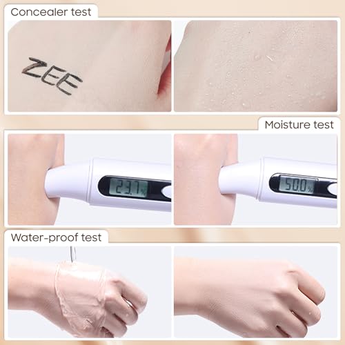 Mushroom Head Air Cushion CC Cream - Tattoo Cover up Moisturizing BB Creams Foundation, Long-Lasting Waterproof Concealer Full Coverage for Even Skin Tone, Gifts for Women (Natural, 1 PCS)
