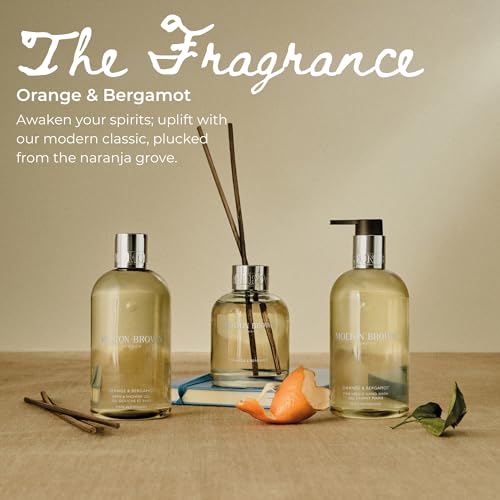 Molton Brown Orange & Bergamot Hand Care Collection - Fine Liquid Hand Wash & Lotion 2 x 10 fl. oz., Luxury Scented Gift Set for Women, Mothers Day