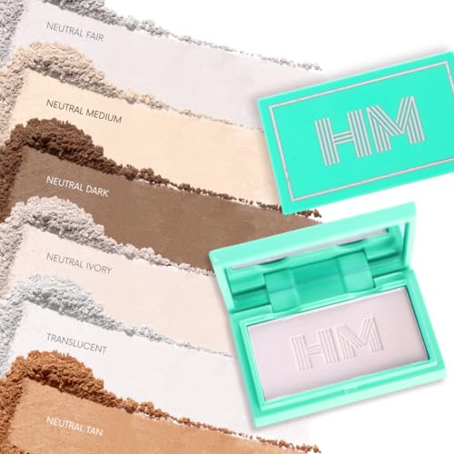 Travel Size Mini Pressed Powder - Haute Minute Makeup Complexion Perfection Mini Powder - Perfect For Travel or Your Purse! (Neutral Fair)
