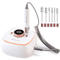Professional Cordless Nail Drill 40000RPM Brushless - 7800mAh Rechargeable Electric Nail File for Acrylic Gel Nails, Fast Removal, Auto Start-Stop, Salon Use - BOLASEN HaloDrill 10