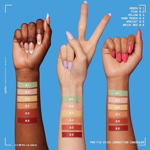 NYX PROFESSIONAL MAKEUP Pro Fix Stick Correcting Concealer, Buildable Medium Coverage Concealer Stick - Pink