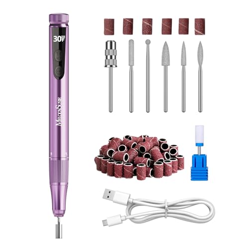 MelodySusie SM180F Nail Drill Cordless with 3pcs Art Brushes Set