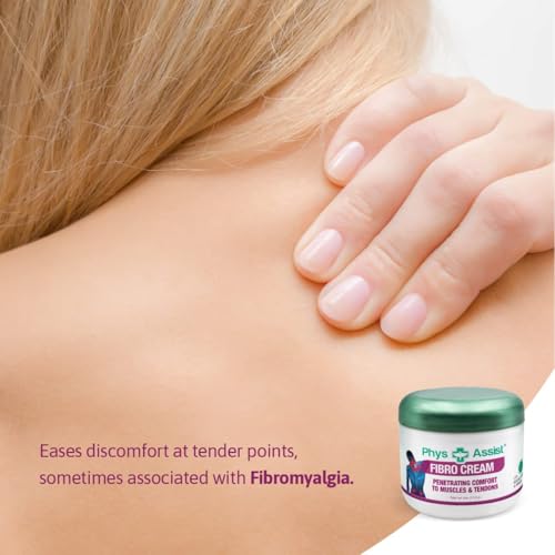 PhysAssist Fibromyalgia Cream Deep Soothing for Body, Back, Neck, Feet, Legs, Hands. 3 jars of 4 OZ (12 OZ)