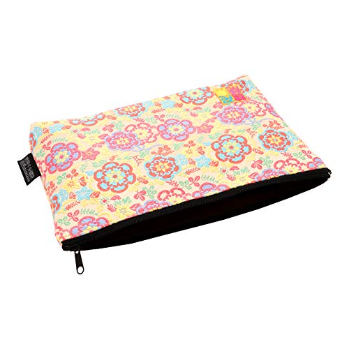 Brocade zipper pouch, lined with Nishijin brocade, size M. (Remonsaika)