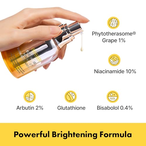APOTHE Exosome Mela-Glu Dark Spot Ampoule ? Brightening Serum with Grape Exosomes, Niacinamide & Arbutin, 1 fl oz (30ml)