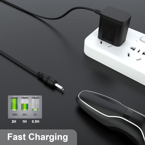 Replacement 8V 100mA Shaver Charger, Electric Trimmer Charger Compatible with Philips HQ840, Philips Norelco Multigroom Trimmer 3000, MG3750/MG3750 10/50/60, MG3760/MG3760 50, 4ft