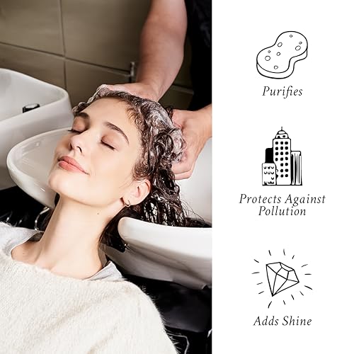Davines Naturaltech Detoxifying Scrub Shampoo, Revitalizing & Deep Cleansing for Atonic Scalp & Pollutants - With Artichoke Phytoceuticals - Removes Buildup & Exfoliates, 8.45 Fl Oz