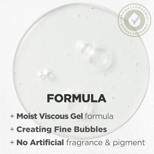 HYGGEE pH Hyaluron Gel Cleanser - Hyaluronic Acid Hydrating Face Wash - pH Balancing Formula for All Skin Types - Hypoallergenic Mild Makeup Cleansing Gel (6.76 fl.oz.)