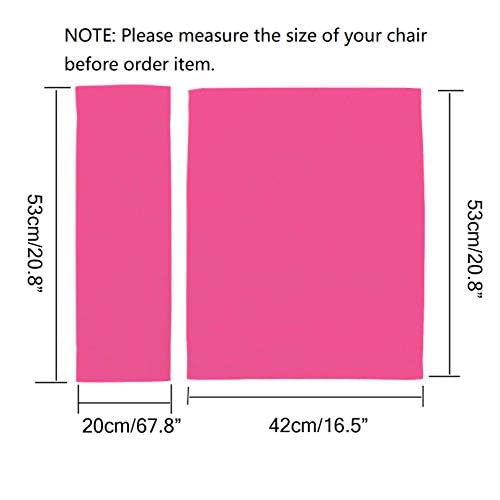 STAY GENT 5 in 1 Accessories Set for Makeup Artist Chair, (not Including Chair) Deep Pink Replacement Cover Canvas, 2 Portable Side Storage Bags and Hanging Mesh Bag