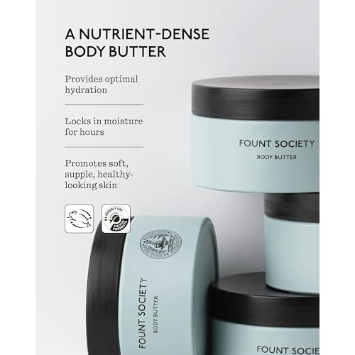 Body Butter - 8 fl oz Nutrient-Dense Hydrating Body Butter with Sea Fennel & Shea Butter - Lightweight, Fast-Absorbing, Fragrance-Free - Vegan & Cruelty-Free