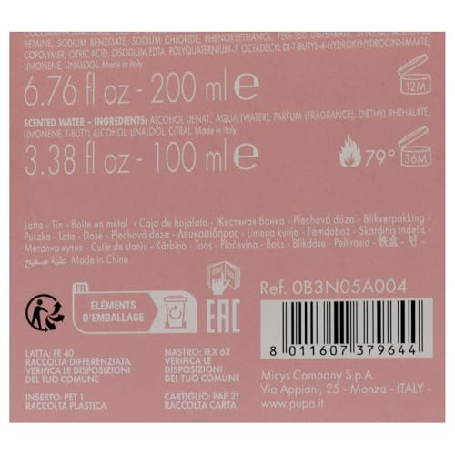 Pupa Milano Let's Bloom Kit, Wildflowers, 2 Pc - Shower Milk and Scented Water - Body Wash - Body Mist - Hydrating Body Wash - Skin Care Gift Set