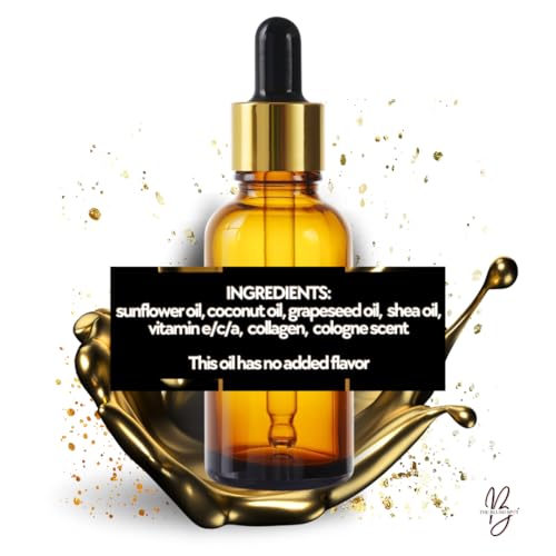 Men's Beard Body Balls Oil - Men's triple threat Oil - All-Natural - Softens, Strengthens, and Nourishes Hair & Skin 1 oz