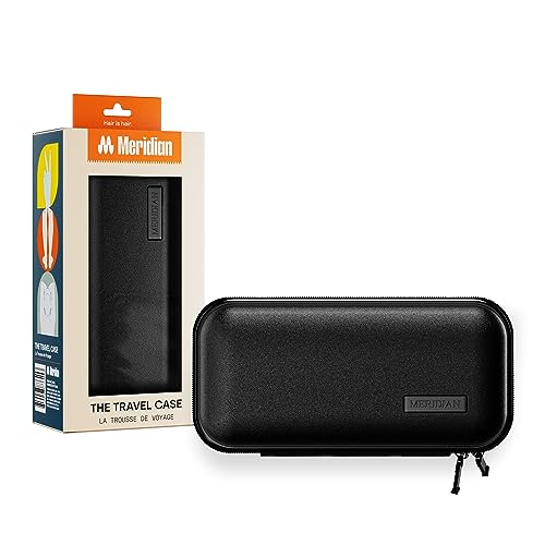 MERIDIAN Hard Case Groin Trimmer for Men and Women ? Hard Travel Storage Case Trimmers and Accessories ? Onyx Black