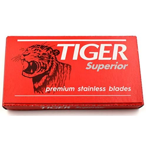 100 Tiger Superior Double Edge Razor Blades