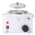 Portable Wax Warmer Machine for Painless Hair Removal, Women Men Professional Wax Heater with Adjustable Temperature Set, 20pcs Sticks (White - Single Pot)