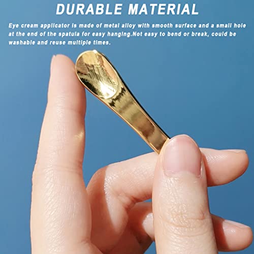 9 Pack Metal Cosmetic Skincare Spatula, Makeup Beauty Scoop, Mini Mask Facial Reusable Spoon, Mixing Stick Applicator for Facial Cosmetic, Cream, Lotions, Moisturizer (Rose Gold, Gold, Silver)